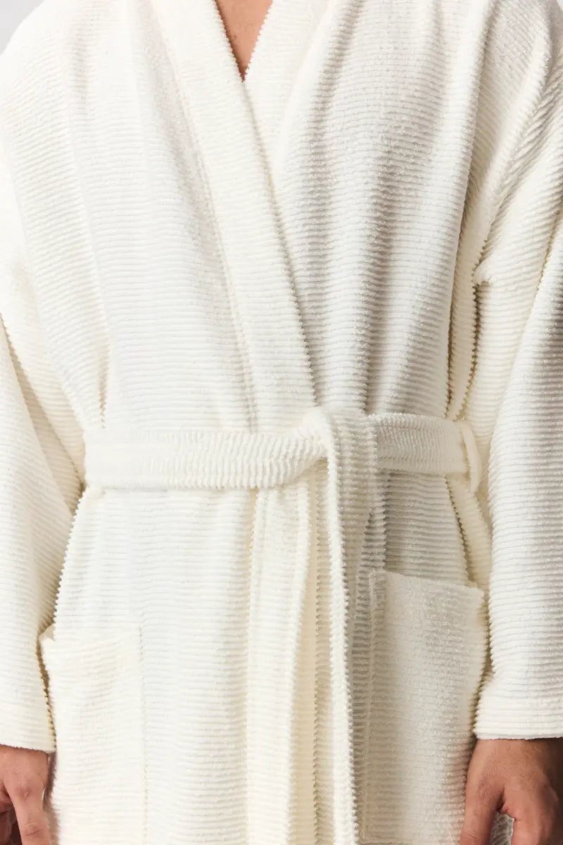 Bathrobe, Ribbed Terry, Sardes