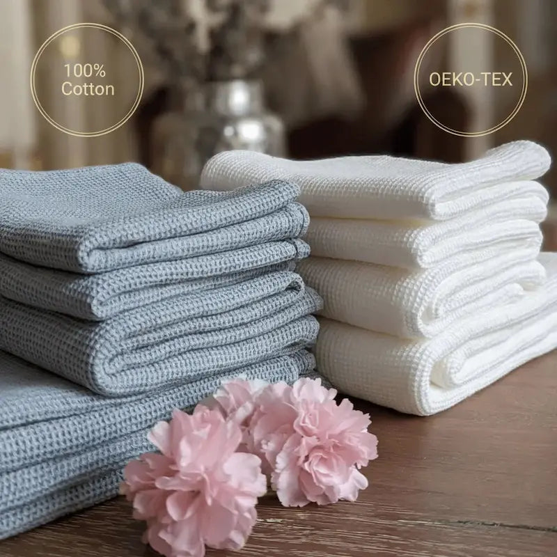 Waffle Towel Refresh Set, Suri Off White