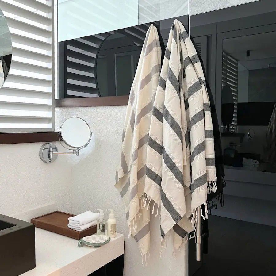 Elegant Turkish Towel Spa Sauna Set of 2, Casa