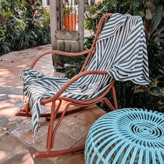 Towel Set for Sun Loungers, Zebra Black (4)