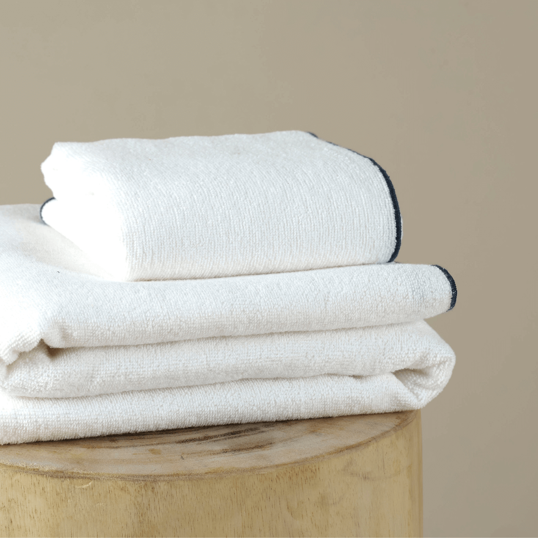 Cotton Towel with Overlock, Ikigai