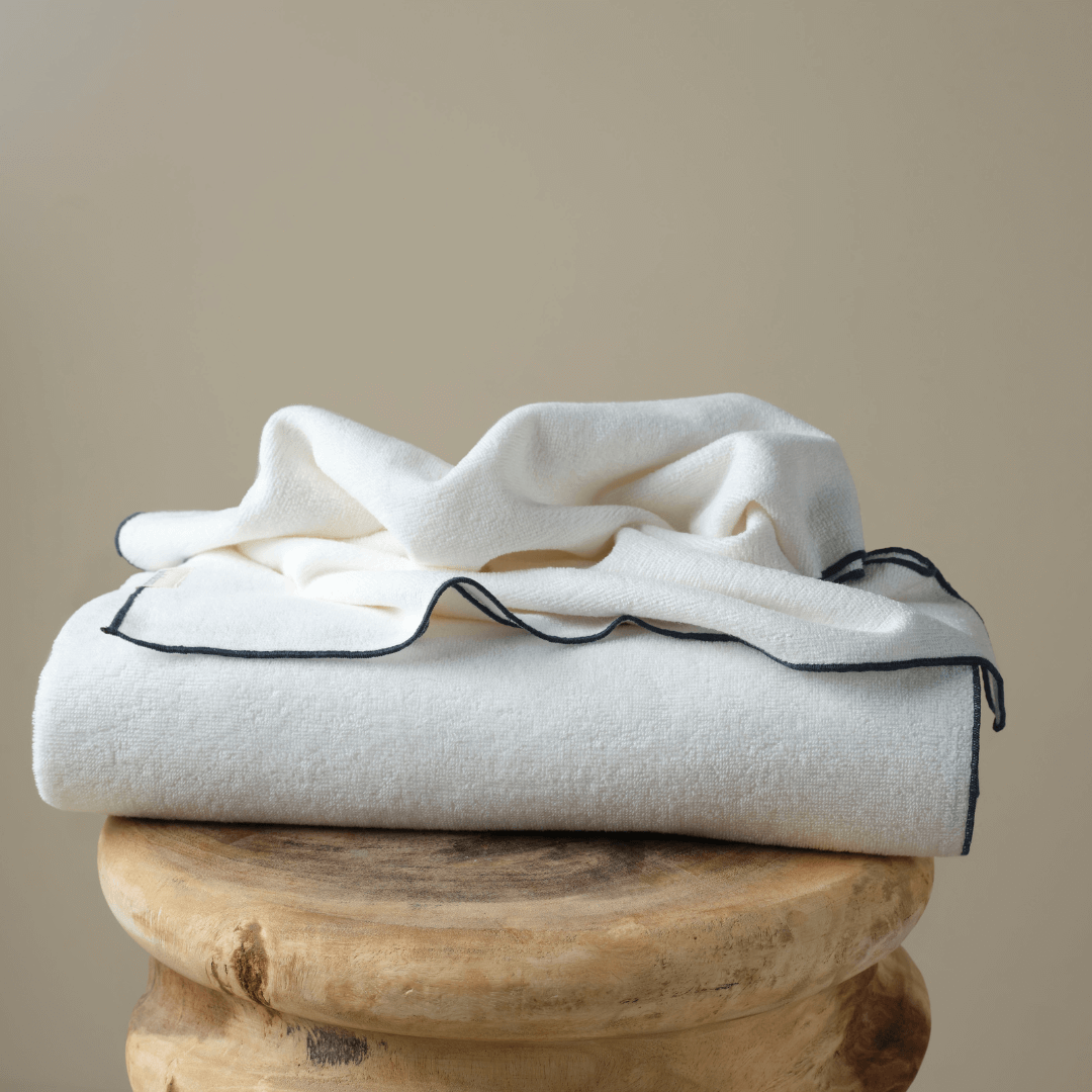 Cotton Towel with Overlock, Ikigai