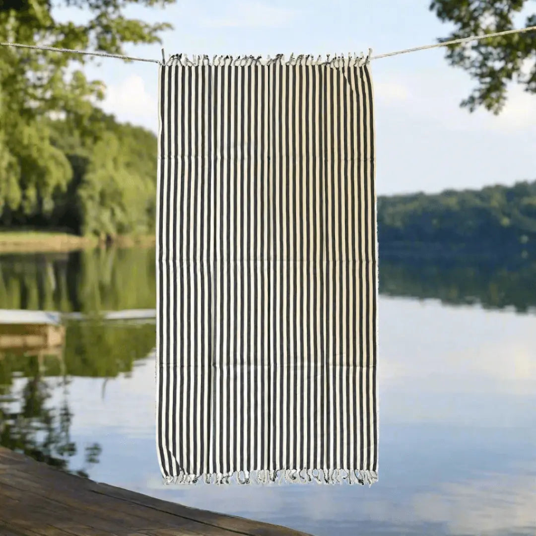 Towel Set for Sun Loungers, Zebra Black (4)