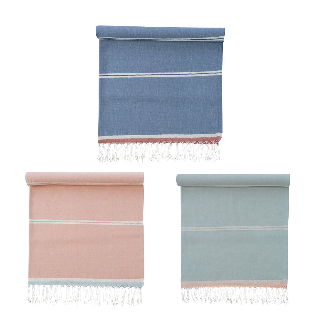 Turkish Beach Towel Cotton Linen 160gsm, Mykanos