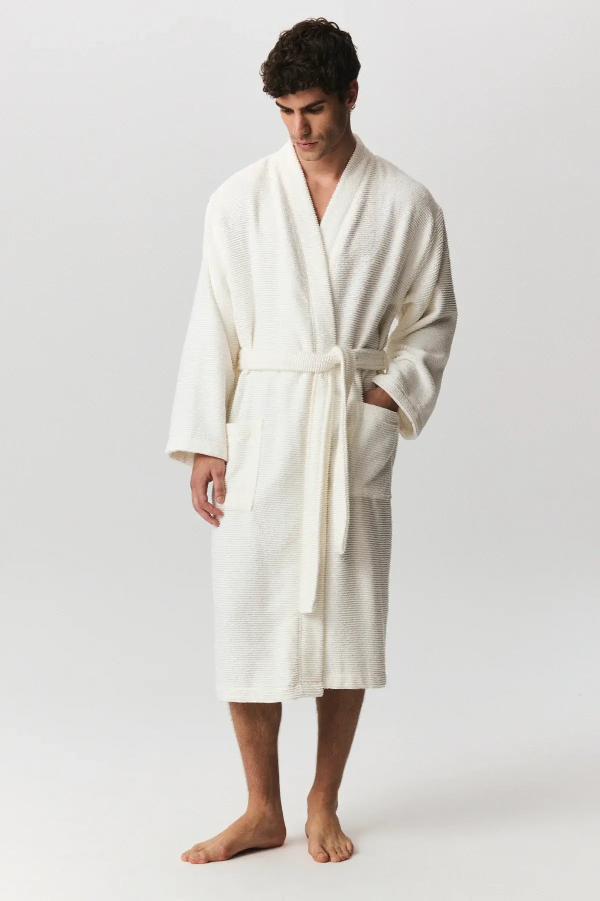 Bathrobe, Ribbed Terry, Sardes