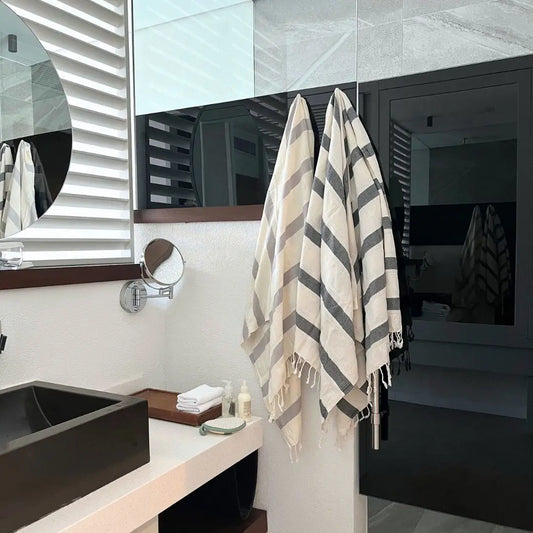 Elegant Turkish Towel Spa Sauna Set of 2, Casa