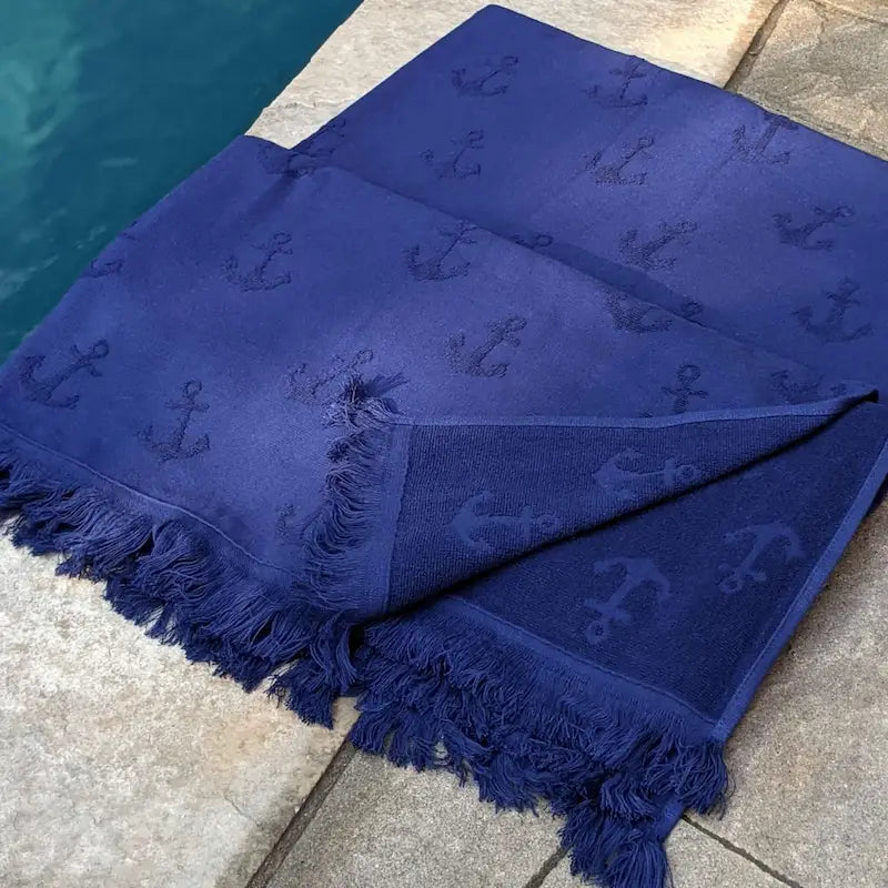 Towel, One Side Terry, Fisherman's Anchor
