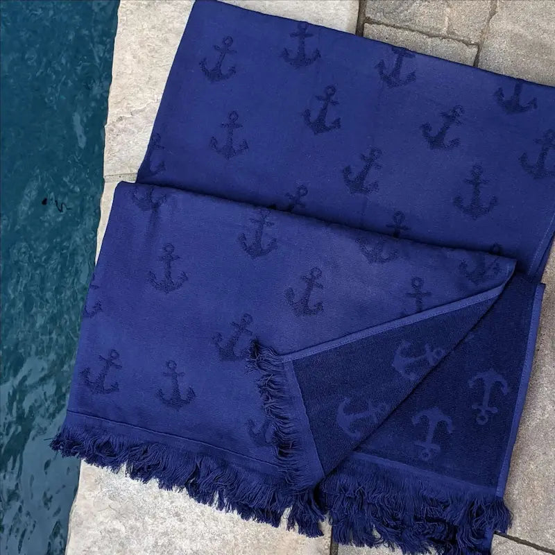 Towel, One Side Terry, Fisherman's Anchor