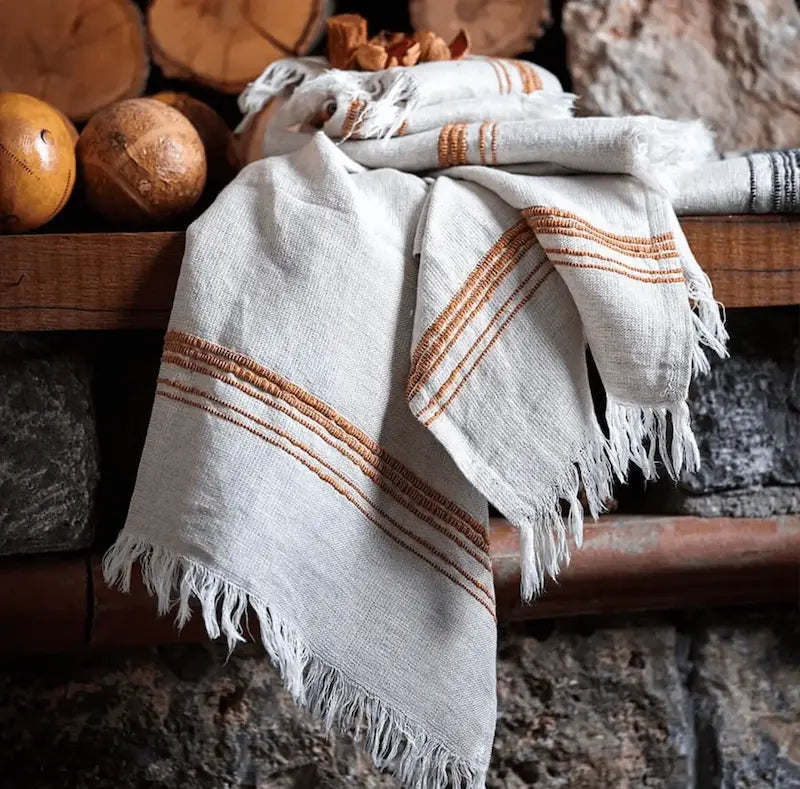 Turkish Towel, Linen Mix, Marl