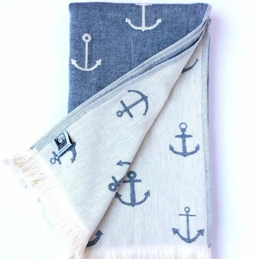 Turkish Beach Towel, Anchors
