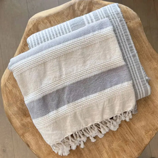 Elegant Turkish Towel Spa Sauna Set of 2, Casa