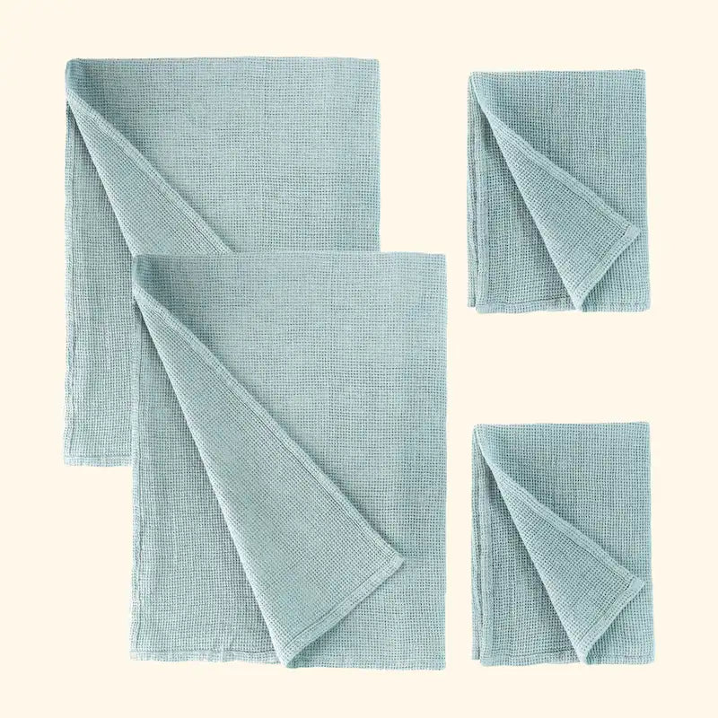 Waffle Towel SPA Sauna Set Featherweight 175 GSM