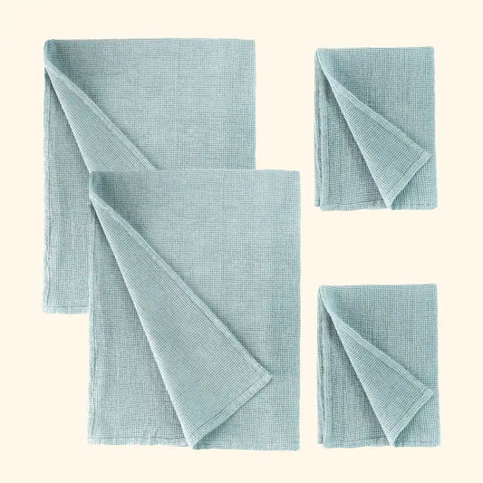 Waffle Towel SPA Sauna Set Featherweight 175 GSM